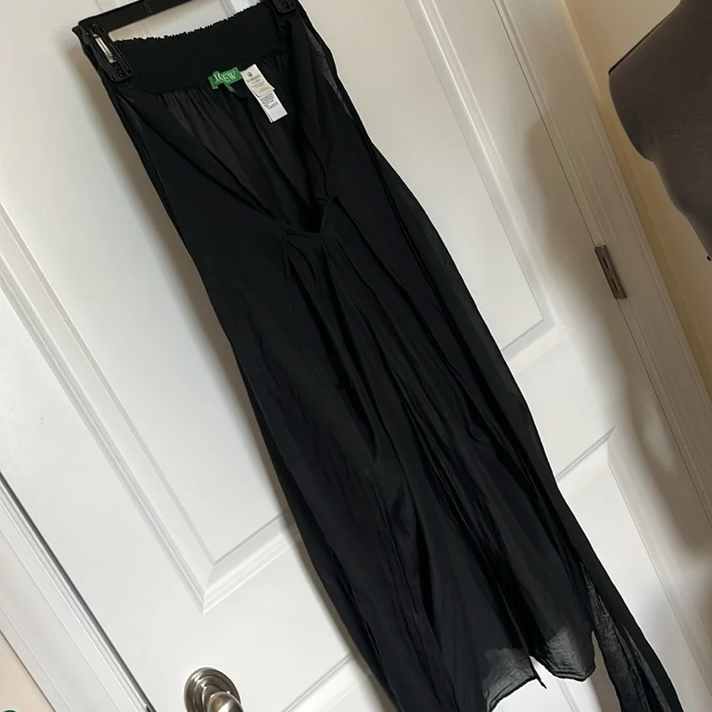 J.Crew Black Sheer Wrap sarong - can be worn several ways - Picture 2 of 6